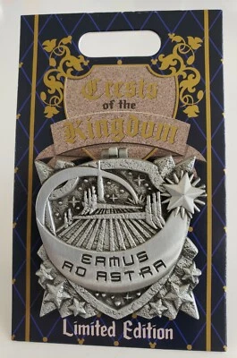DISNEYLAND SPACE MOUNTAIN CRESTS OF THE KINGDOM 4º (Abril) LE PIN-FREE SHPG! Foto 1 de 4