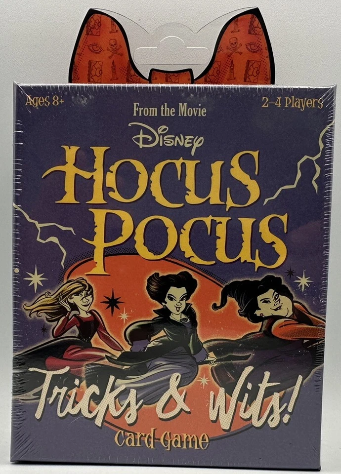 Jogo de cartas Hocus Pocus truques e inteligência do filme Disney 2-4 jogadores idades 8+ - Imagem 1 de 4