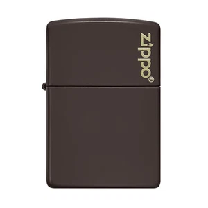 Zippo Lighter Classic Brown Zippo Logo Matte Windproof Flame Refillable Fuel - Picture 1 of 5