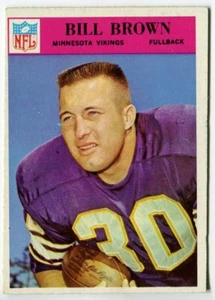 1966 Philadelphia #107 Bill Brown Minnesota Vikings - Picture 1 of 2