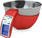 Digital Kitchen Food Scale with Bowl (Removable) and Measuring Cup - Stainless S