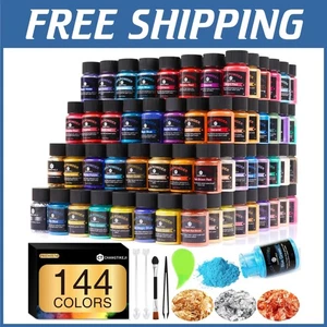 Cosmetic-Grade Mica Powder - 144 Colors - Artistic Creation - Picture 1 of 10