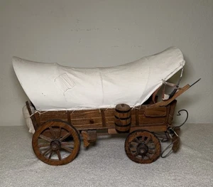 Vintage Holz Planwagen Conestoga Handarbeit Western Modell - Bild 1 von 10
