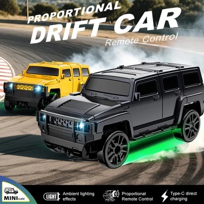 RC Drift Car KF20 Mini Desktop 1/64 Racing Car 4WD 2.4G Remote Controller Toys - Image 1 of 4