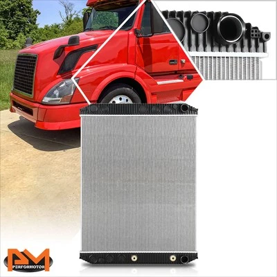 Radiador de refrigeración de 2 filas de aluminio completo estilo fábrica para Volvo serie VNL 07-14 Foto 1 de 4