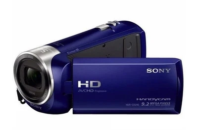 Sony Handycam HDR-CX240 9.2 Megapixels-54x Zoom-HD-Blue-New In Box - Image 1 of 4