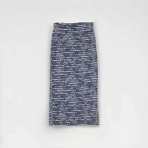 Maxi gonna aderente blu The Loft taglia small motivo geometrico - Foto 1 di 4