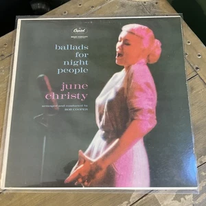 JUNE CHRISTY ballads for night people CAPITOL VG+/EX ORG INNER OUTER REC SLEEV** - Imagen 1 de 5
