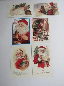 Nuovo Shackman Set di 6 Cartoline di Natale Riproduzione Vittoriana Babbo Natale 9045 - Foto 1 di 5
