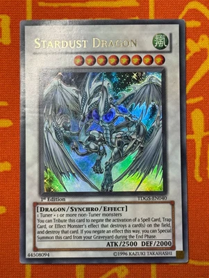 YUGIOH STARDUST DRAGON ULTRA RARE 1ST EDITION LIGHT PLAY TDGS-EN040 - Image 1 of 4