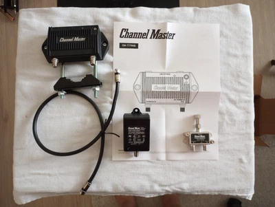 Amplificador de antena de TV Channel Master CM-7779HD Preamplificador 1 con filtro 5G LTE Foto 1 de 4