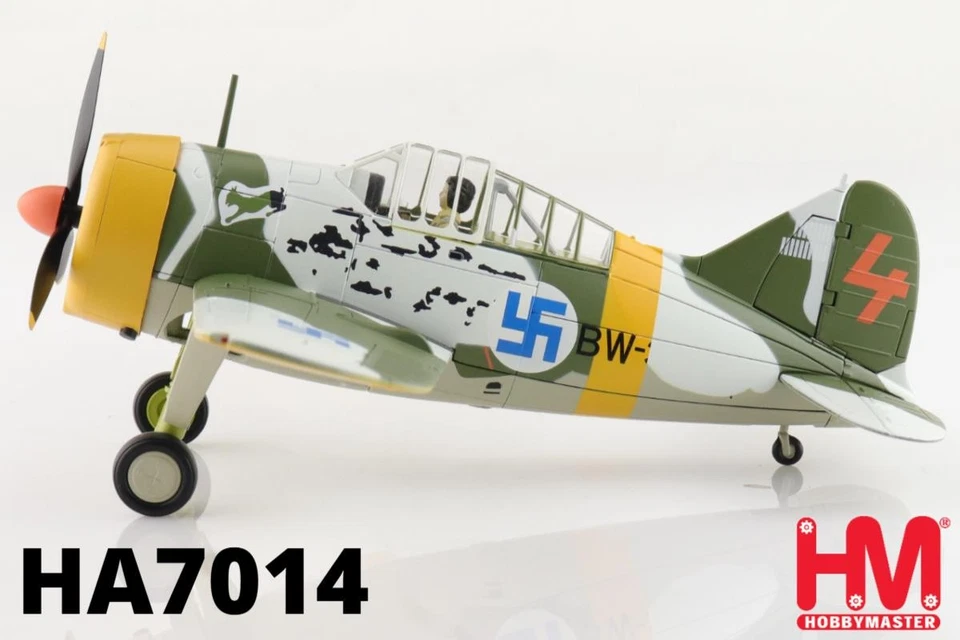 Hobby Master HA7014 1/48 Brewster Buffalo Winter Scheme Ilmari Juutilainen1942 - Image 1 of 1