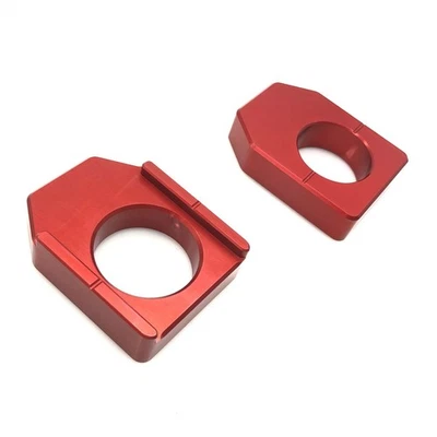 Red Rear Axle Block Chain Adjuster For HONDA CR125R/250R 2000-2007 2006 CRF450R - Image 1 of 4