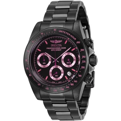 Reloj para hombre Invicta Speedway cronógrafo esfera negra pulsera de acero inoxidable 27773 Foto 1 de 2