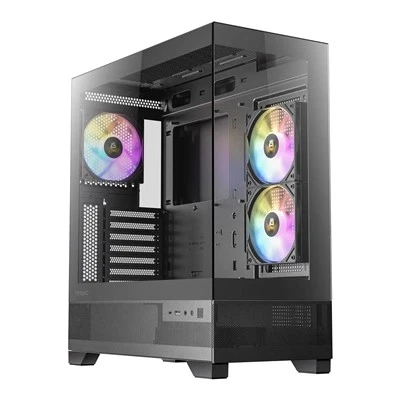 Antec Cx700 Mid Tower Gaming Case Black 270 Full-View Tempered Glass 3 X 120 Mm - Image 1 of 1