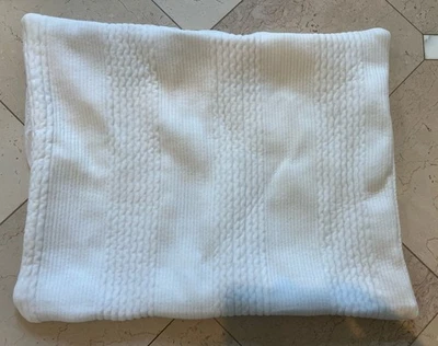 West Elm soft white cotton 20x26” textured stripes Pillow Sham - Image 1 of 4