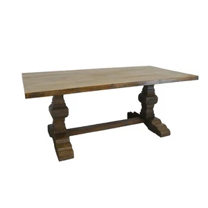 Esstisch Gesindetisch Klostertisch antiker Stil aus Massivholz L: 200 cm -11784- - Bild 1 von 7