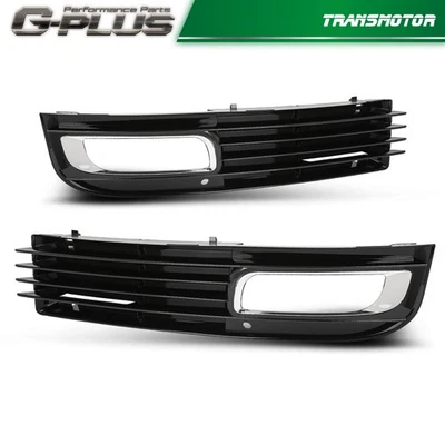 Grelha de tampa de farol de neblina dianteiro esquerdo e direito compatível com Audi A8 D3 2008-2010 - Imagem 1 de 4