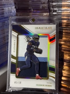 2023 PANINI IMMACULATE COLLECTION #CIJ-DH CLEARLY JERSEY GOLD DERRICK HENRY 1/10 - Picture 1 of 4
