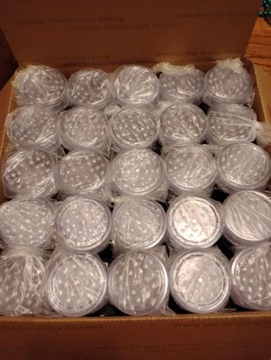 125 amoladoras de plástico transparente de 3 capas al por mayor  Foto 1 de 2