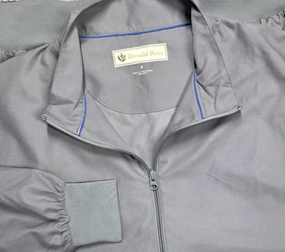 Chaqueta de golf Donald Ross 1/4 cremallera cortavientos pulóver ligero L gris logotipo CHF Foto 1 de 4