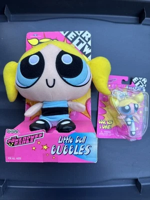 The Powerpuff Girls Little Doll bolhas de pelúcia e clipe legal e corrente - Imagem 1 de 4