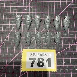 Brocas de repuesto de conversión Dark Elves Spearman Shields Warhammer AOS/FB - Imagen 1 de 1
