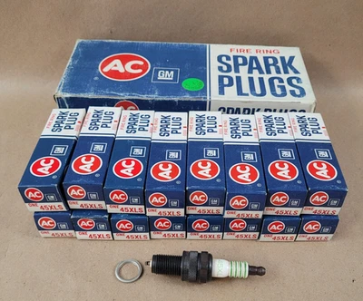 16 New Old Stock NOS AC Delco 45XLS Spark Plugs 1960-90 DODGE & PONTIAC - Image 1 of 4