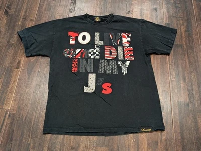 Sneaktip Shirt Mens XL Black To Live And Die In My Js Graphic Tee USA Cotton - Image 1 of 4