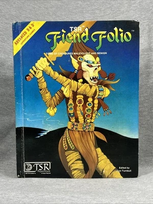 Advanced Dungeons & Dragons Fiend Folio 1981 primera impresión de colección D&D TSR Foto 1 de 4