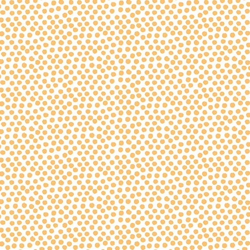 On the Dot Orange/White 44" fabric by Benartex, 9455-39, Into the Woods, cotton - Image 1 of 1