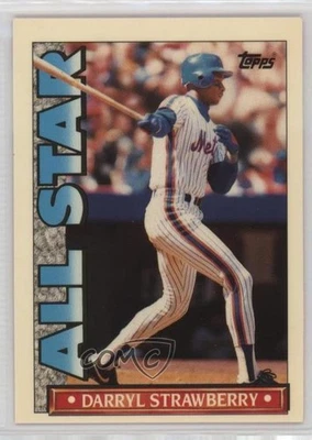 1990 Topps TV Glossy All-Star Set Darryl Strawberry #56 - Image 1 of 2