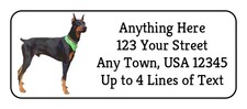 60 Doberman Pinscher #2 Dog Puppy Glossy Photo Quality Return Address Labels