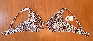 Time & Tru NWT! Underwire Bikini Swimsuit Top Exotic Animal Print, Sz 3X 24W-26W - Picture 1 of 19