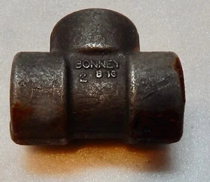 1/2” B-16 HR-500 Tee Roscado NPT Instalación de Tubería de Acero Forjado Bonney NOS 292Z - Imagen 1 de 5