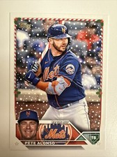 2023 Topps Holiday Pete Alonso Candy Came Bat SP Variation #H150 🎄🎁