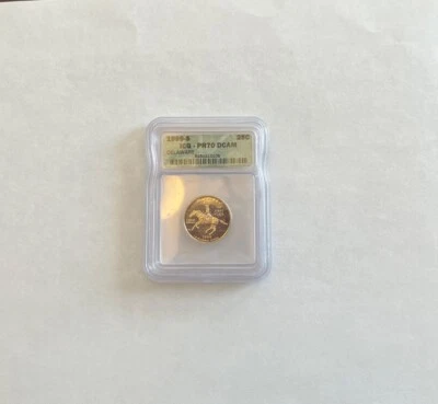 1999 S clad Delaware quarter ICG PR 70 DCAM - Image 1 of 4
