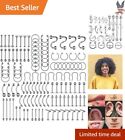 120PC Body Piercing Jewelry Set - Ear, Nose, Lip, Belly Button - Surgical Ste...