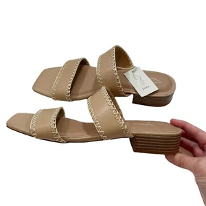 Joie Women's New Without Box Chiara Nude Whip Stitch Slide Sandals Size 8 - Picture 1 of 6