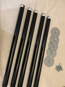 5 x NEU IKEA ADILS Tisch/Schreibtischbein schwarz Stahl (70 cm) | robust & stilvoll - Bild 1 von 5