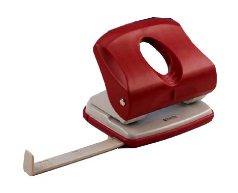 RHEITA Bürolocher / mit Ansatzschiene / Farbe: rot