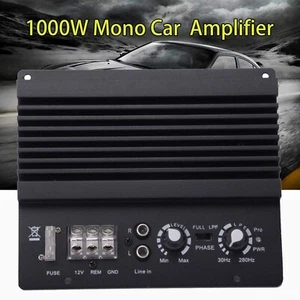 YaeCCC 1000W 12V Mono Auto Audio High Power Verstärker Platine leistungsstarker Subwoofer - Bild 1 von 9