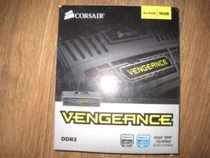 NIB Corsair CMZ16GX3M4A1600C9 Vengeance 16 GB (4 x 4GB) DDR3 1600 MHz - Picture 1 of 4