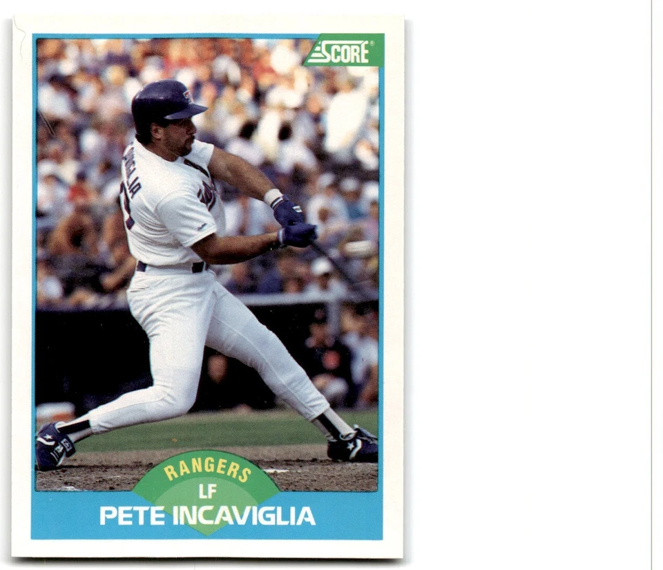 1989 Score Pete Incaviglia Texas Rangers #201 - Image 1 of 2