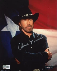 Chuck Norris Autographed Signed 8x10 Photo Certified Authentic BAS COA - Picture 1 of 1
