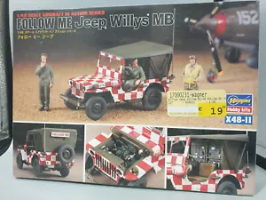 Hasegawa 36011 Follow me Jeep Willys MB + figure Militaria veicolo terrestre 1:48 - Foto 1 di 1