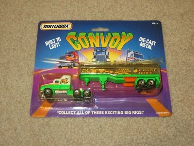 Matchbox Convoy Tractor Trailer Orange Juice Tanker 1:64 MOC 1991 - Image 1 of 2