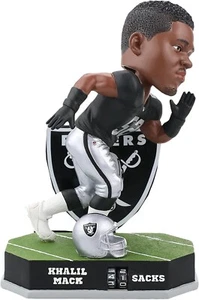 Khalil Mack Oakland Raiders 2017 NFL Sacks Tracker Bobblehead - Picture 1 of 1