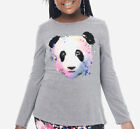 NWt 12 14 paint spots panda niedźwiedź tęczowa koszula szkoła sprawiedliwość boże narodzenie urodziny