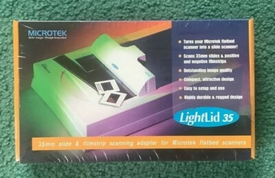 Microtek LightLid 35--35mm Slide & Filmstrip Scanning Adapter new in box  - Image 1 of 3